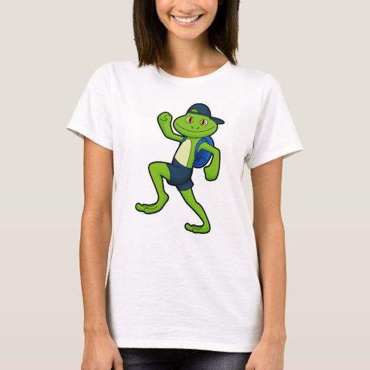 Frog at ランニング Backpack & Hat Tシャツ (正面)