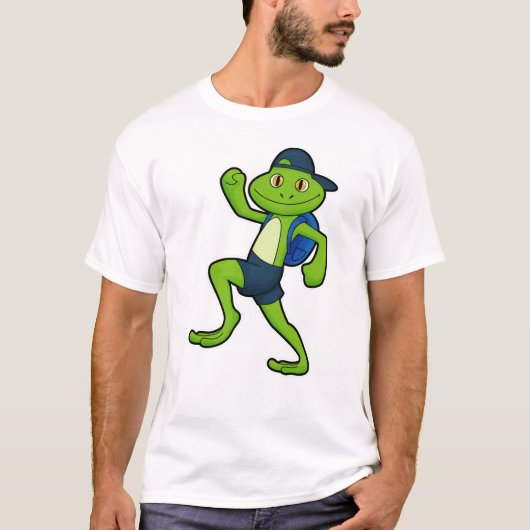 Frog at ランニング Backpack & Hat Tシャツ (正面)