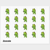Frog at Bicepsトレーニングとダンベル スクエアシール (シート)