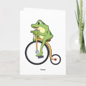 Frog at Circus with Bicycle.PNG カード (裏面)