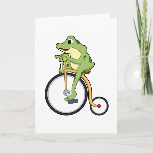 Frog at Circus with Bicycle.PNG カード (正面)
