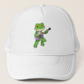 Frog at Music with Guitar キャップ (正面)