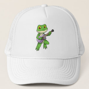 Frog at Music with Guitar キャップ