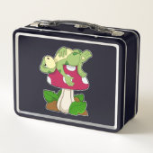 Frog at Sleeping with Mushroom メタルランチボックス (裏面)