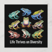 Frog Autism Neurodiversity is Necessary SPED 招待状 (正面)