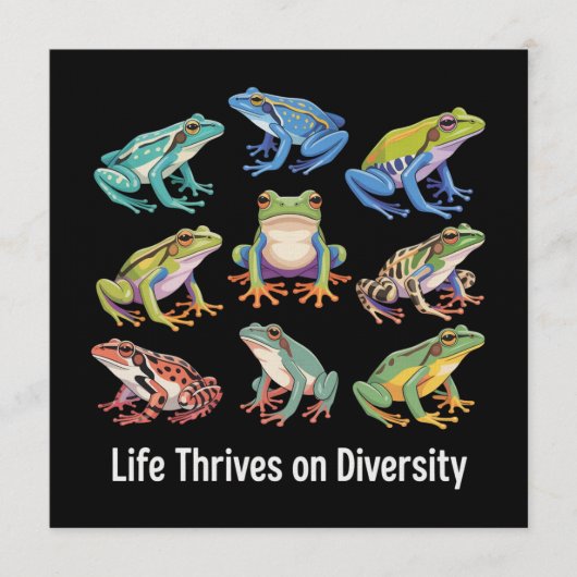 Frog Autism Neurodiversity is Necessary SPED  招待状 (正面)