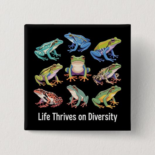 Frog Autism Neurodiversity is Necessary SPED  缶バッジ (正面)