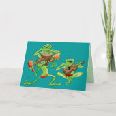 Frog band birthday cardまたはinvitation 招待状 (正面)