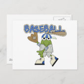 Frog Baseball – キャッチャーTシャツとギフト ポストカード (正面/裏面)