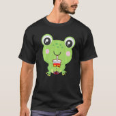 Frog Bubble Tea Lgbt Gay Pride Lgbt Flag Tシャツ (正面)