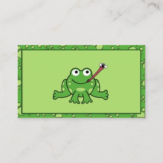 Frog Business Card 名刺 (裏面)