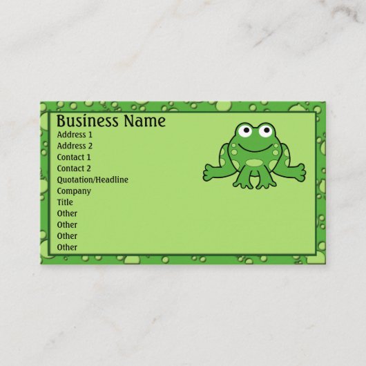 Frog Business Card 名刺 (正面)