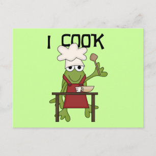 Frog Chef I調理師Tシャツ&ギフト ポストカード