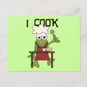 Frog Chef I調理師Tシャツ&ギフト ポストカード (正面)