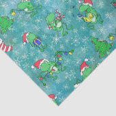 Frog Christmas - – かわいいアクアフロッグクリスマスパーティー 薄葉紙 (詳細)