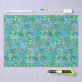 Frog Christmas - – かわいいアクアフロッグクリスマスパーティー 薄葉紙 (クラフト)