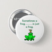 frog_clipart_prince、時々カエル............. 缶バッジ (正面&裏面)