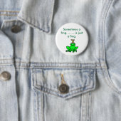 frog_clipart_prince、時々カエル............. 缶バッジ (インサイチュ)