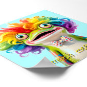 Frog Clown Absurdist Poster "Not Much Means Much" ポスター (角)