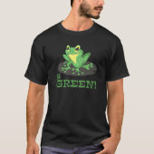 Frog Conservation Environmental Protection Be Gree Tシャツ (正面)