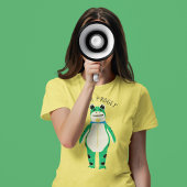 Frog Costume Protester Custom Slogan Graphic Tシャツ