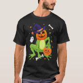 Frog Costume Toad Kids Cute Frog Halloween Tシャツ (正面)