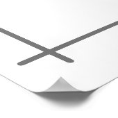 Frog Crochet Baby Nursery Wall Art Custom  ポスター (角)