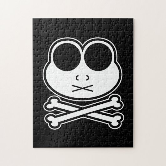 Frog Cross Bone ジグソーパズル (縦)