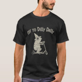 Frog Dilly Dallying Born To Dilly Dally Silly Meme Tシャツ (正面)