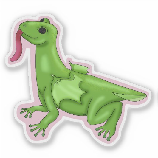 Frog Dragon Sticker シール (正面)