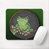 FROG DREAMSかわいいカエル絵画のマウスパッド マウスパッド (マウス)