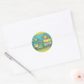FROG & DUCK PRINCE, CUTE EASTER STICKERSシートランド ラウンドシール (封筒)