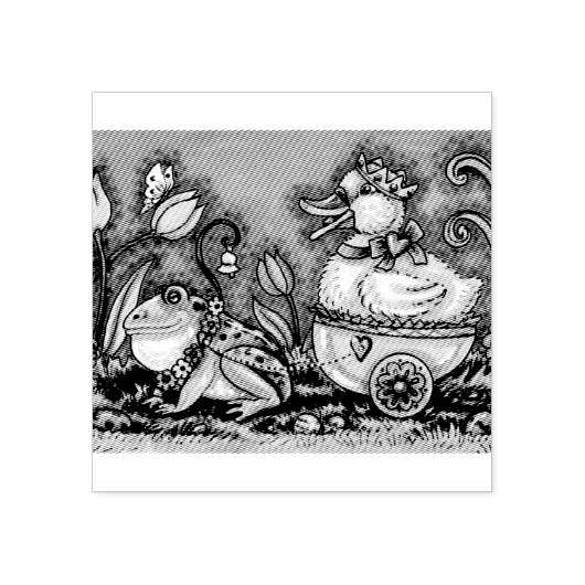 FROG & DUCK PRINCE EASTER RUBBER STAMP *カスタム ラバースタンプ (インプリント)