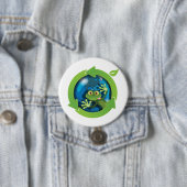 Frog Earth Day Recycling Eco Friendly 缶バッジ (インサイチュ)