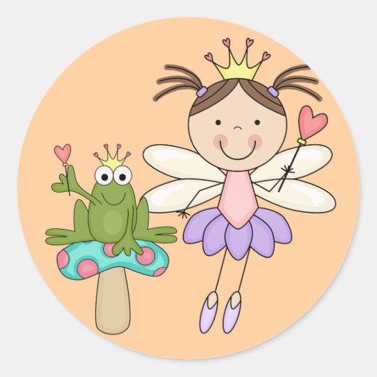 Frog Fair Swamp魔法Tシャツ&ギフト ラウンドシール (正面)