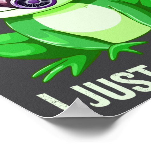 Frog Fartin I Gas Just Sometimes Mask Fun ポスター (角)