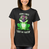 Frog Fartin I Gas Just Sometimes Mask Laugh Tシャツ (正面)