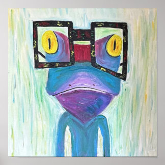 Frog Fine Art PopArt ポスター