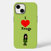 Frog Girl iPhoneケース Case-Mate iPhoneケース (裏面)