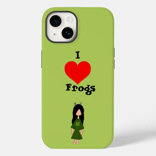 Frog Girl iPhoneケース Case-Mate iPhoneケース (裏面)