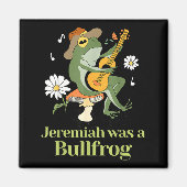 Frog Guitar-jeremiah Was Bullfrog Funny Saying  マグネット (正面)