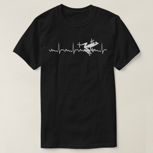 Frog Heartbeat Frog Gift Toad Animal  Tシャツ (デザイン正面)
