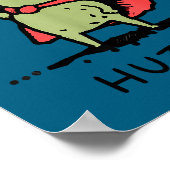 Frog Huzzah Frog Knight Funny Sword Meme Quote Chr ポスター (角)