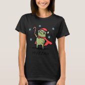Frog Huzzah Frog Knight Funny Sword Meme Quote Chr Tシャツ (正面)