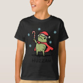 Frog Huzzah Frog Knight Funny Sword Meme Quote Chr Tシャツ (正面)