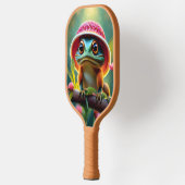 frog in a hat and mouse in a hat ピックルボールラケット (左)