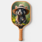 frog in a hat and mouse in a hat ピックルボールラケット (裏面)