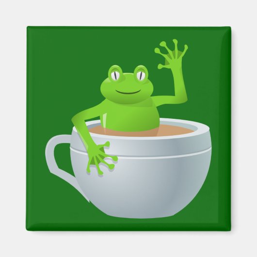 Frog in a Tea マグネット (正面)