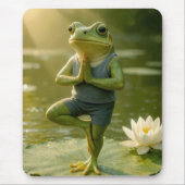 Frog In a Yoga Tree Pose マウスパッド (正面)