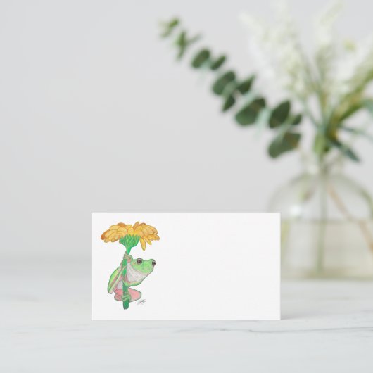 FROG IN FLOWER UNDER THE RAIN 名刺 (スタンド正面)